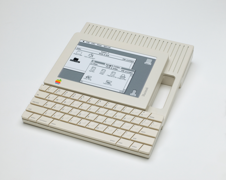 Prototype for Apple Macintosh touch-screen tablet (1984), Hartmut Esslinger. Courtesy of San Francisco Museum of Modern Art, photo: Katherine Du Tiel