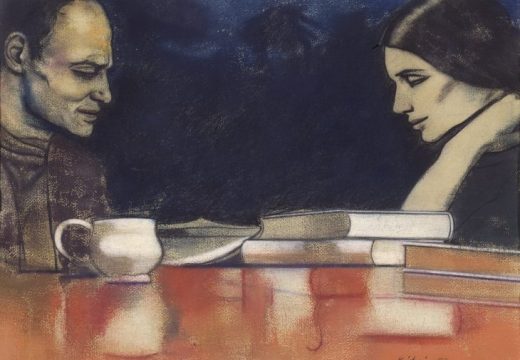 Two London Painters (Frank Auerbach and Sandra Fisher), (1979), R.B. Kitaj, Los Angeles County Museum of Art