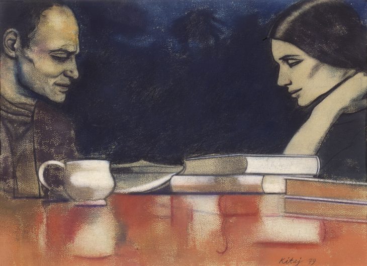 Two London Painters (Frank Auerbach and Sandra Fisher), (1979), R.B. Kitaj, Los Angeles County Museum of Art