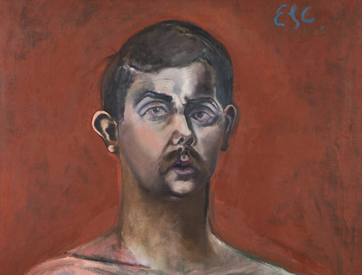 Self-Portrait (detail; 1960), Eduardo Carrillo. Courtesy of Pasadena Museum of California Art