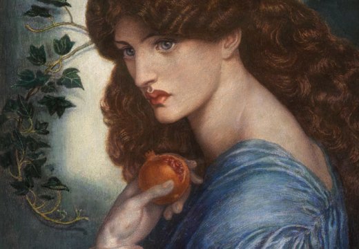 Proserpine (detail; 1878), Dante Gabriel Rossetti. Agnews (price on application)