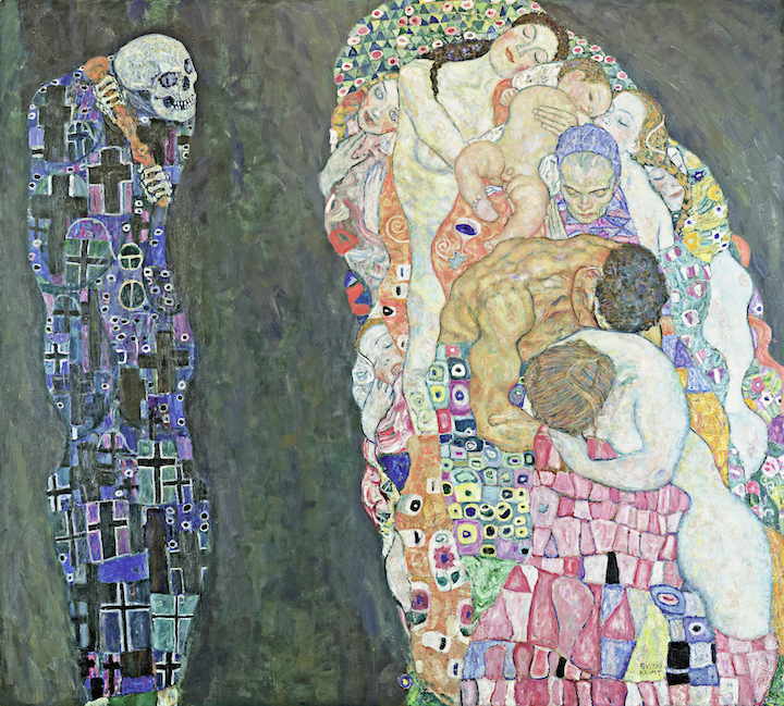 Death and Life (1910/11, reworked 1915/16), Gustav Klimt. Photo: Leopold Museum, Wien