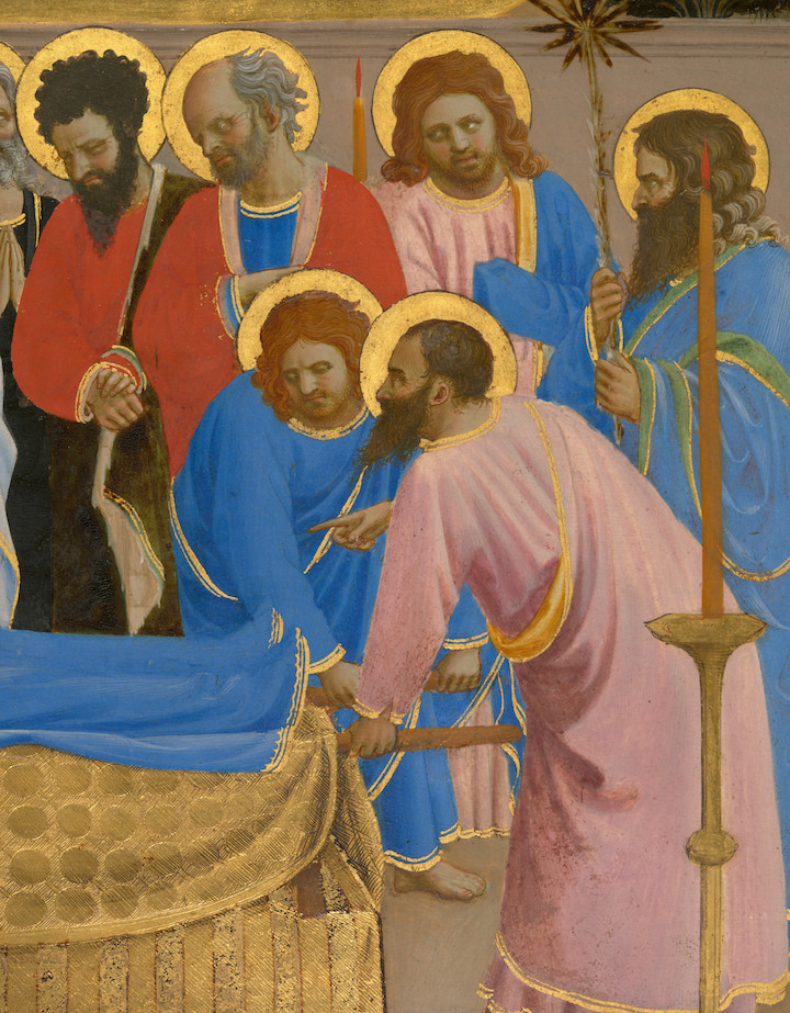 The Dormition and Assumption of the Virgin (detail; 1424-34), Fra Angelico. Courtesy of Isabella Stewart Gardner Museum, Boston