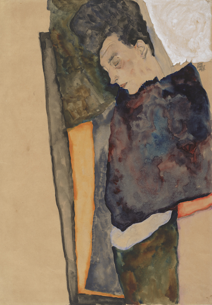 The Artist’s Mother, Sleeping (1911), Egon Schiele. Courtesy of Albertina, Vienna and Museum of Fine Arts, Boston