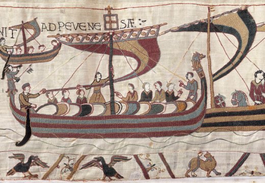A section of the Bayeux Tapestry.