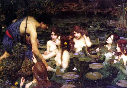 Hylas and the Nymphs (1896), J.W. Waterhouse. Manchester Art Gallery