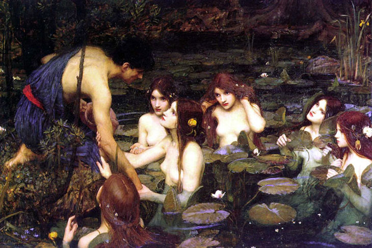Hylas and the Nymphs (1896), J.W. Waterhouse. Manchester Art Gallery