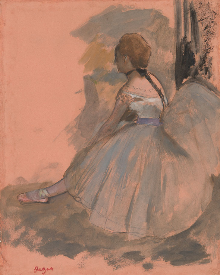 Seated Dancer (1871–72), Edgar Degas. Thaw Collection, Morgan Library & Museum, New York