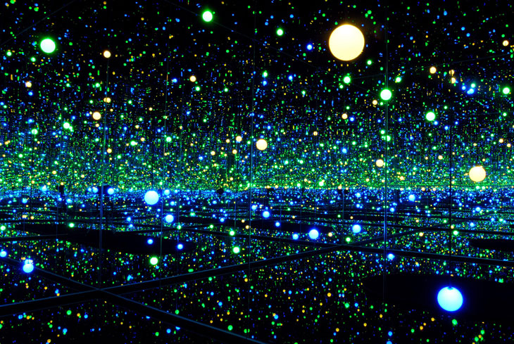 An installation by artist Yayoi Kusama at the Liverpool Biennial, International Festival Of Contemporary Art on October 4, 2008 in Liverpool, England