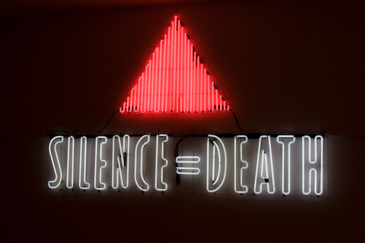 SILENCE = DEATH (1987), ACT UP (Gran Fury). Courtesy New Museum, New York