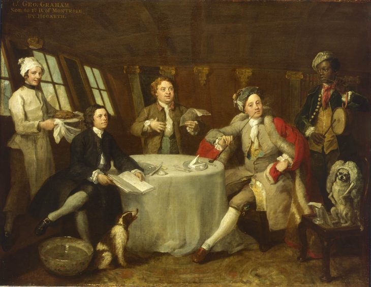 Captain Lord George Graham in his Cabin, (c. 1745), William Hogarth. National Maritime Museums, Greenwich