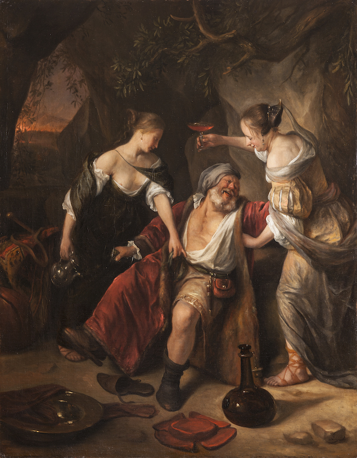 Lot and his Daughters (c.1665–67), Jan Steen. Städtische Wessenberg-Galerie, Konstanz