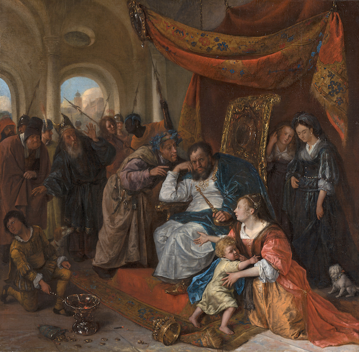 Moses and Pharaoh’s Crown (c. 1670), Jan Steen. Mauritshuis, The Hague