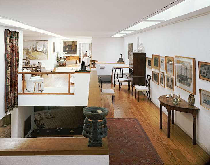 Installation view of Kettle's Yard, showing the house extension designed by Leslie Martin and opened in 1970