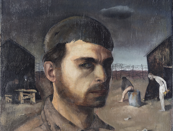 Self-Portrait in Camp (detail; 1940), Felix Nussbaum. © 2018 Artists Rights Society (ARS), New York / VG Bild-Kunst, Bonn