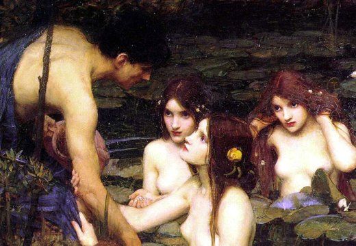 Hylas and the Nymphs (detail; 1896), J.W. Waterhouse. Manchester Art Gallery