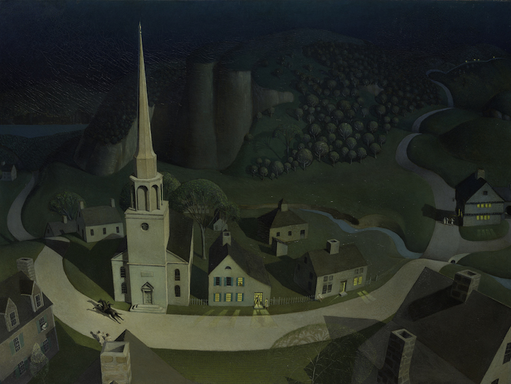 The Midnight Ride of Paul Revere (1931), Grant Wood. © Figge Art Museum, successors to the Estate of Nan Wood Graham/Licensed by VAGA, New York, NY. Image © The Metropolitan Museum of Art, New York; courtesy Art Resource, NY