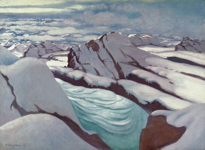 High Alps, Glaciers and Snowy Summits (1919), Félix Vallotton. Courtesy of Kunsthaus Zürich