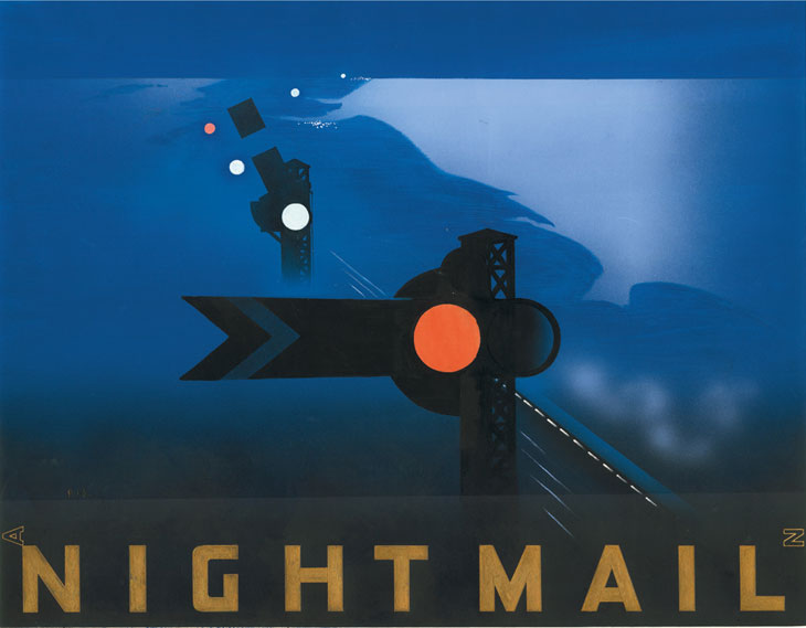 Poster for Night Mail (1936), designed by Pat Keely. Royal Mail Archive, Postal Museum, London