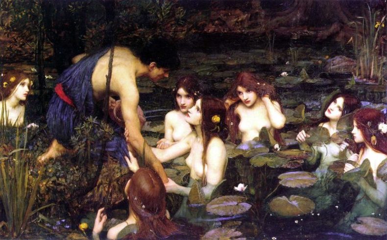 Hylas and the Nymphs, (1896), John William Waterhouse.
