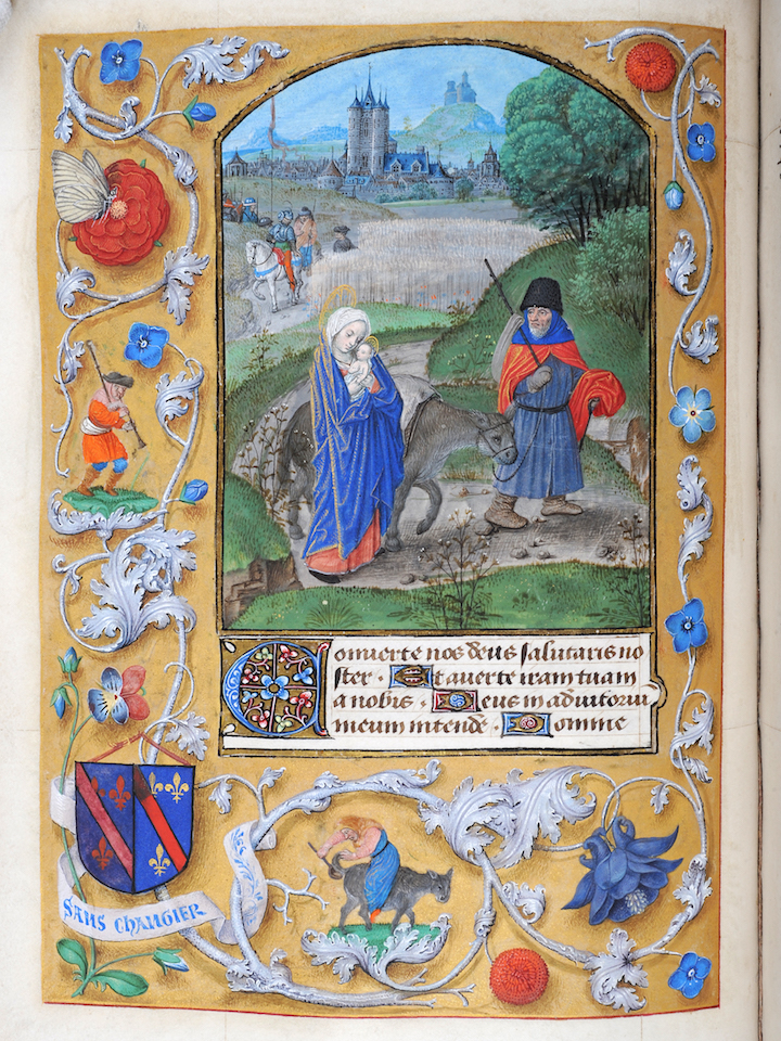 Illuminated illustration from the Book of Hours of Charlotte of Bourbon-Montpensier. Courtesy of Alnwick Castle