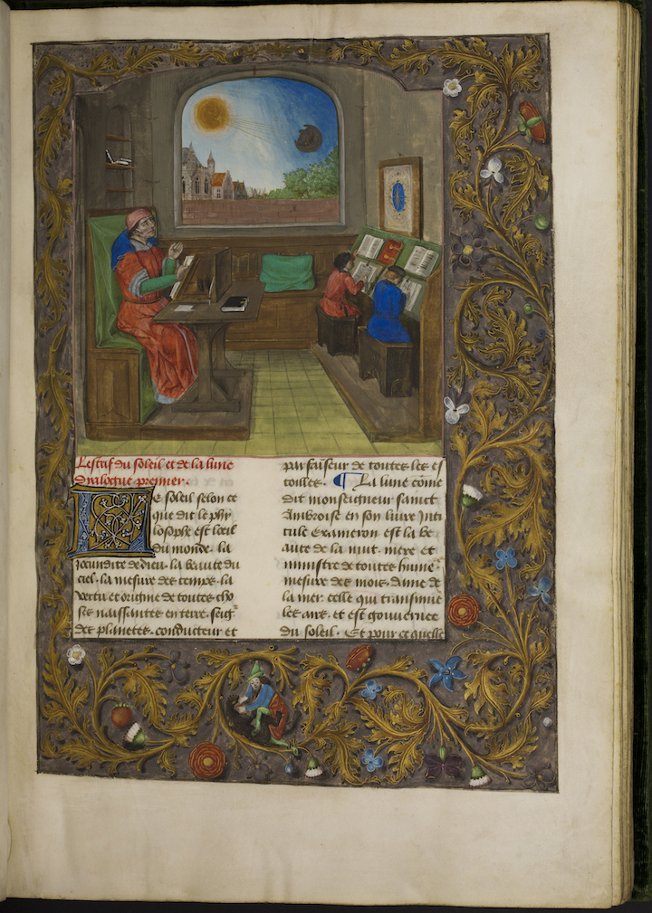Maynus de Mayneriis's Dialogue des créatures, translated by Colard Mansion. Courtesy of Groeningemuseum, Bruges