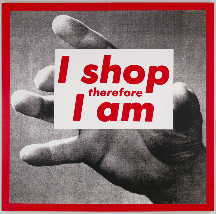 Untitled (I shop therefore I am) (1987), Barbara Kruger. Glenstone Museum, Potomac, Maryland.