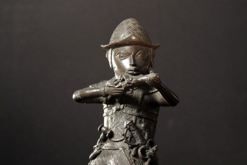 Benin Brass Figure of a Portuguese Soldier Holding a Musket (c. 1600), British Museum, London, photo: Nutopia