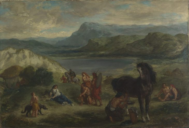 Ovid among the Scythians, Eugène Delacroix