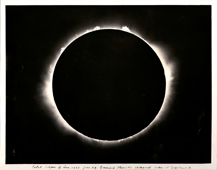 Solar eclipse, Astronomer Royal’s expedition, Giggleswick, North Yorkshire (1927), unknown British photographer.