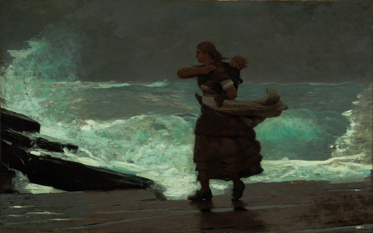 The Gale, Winslow Homer, Worcester Art Museum