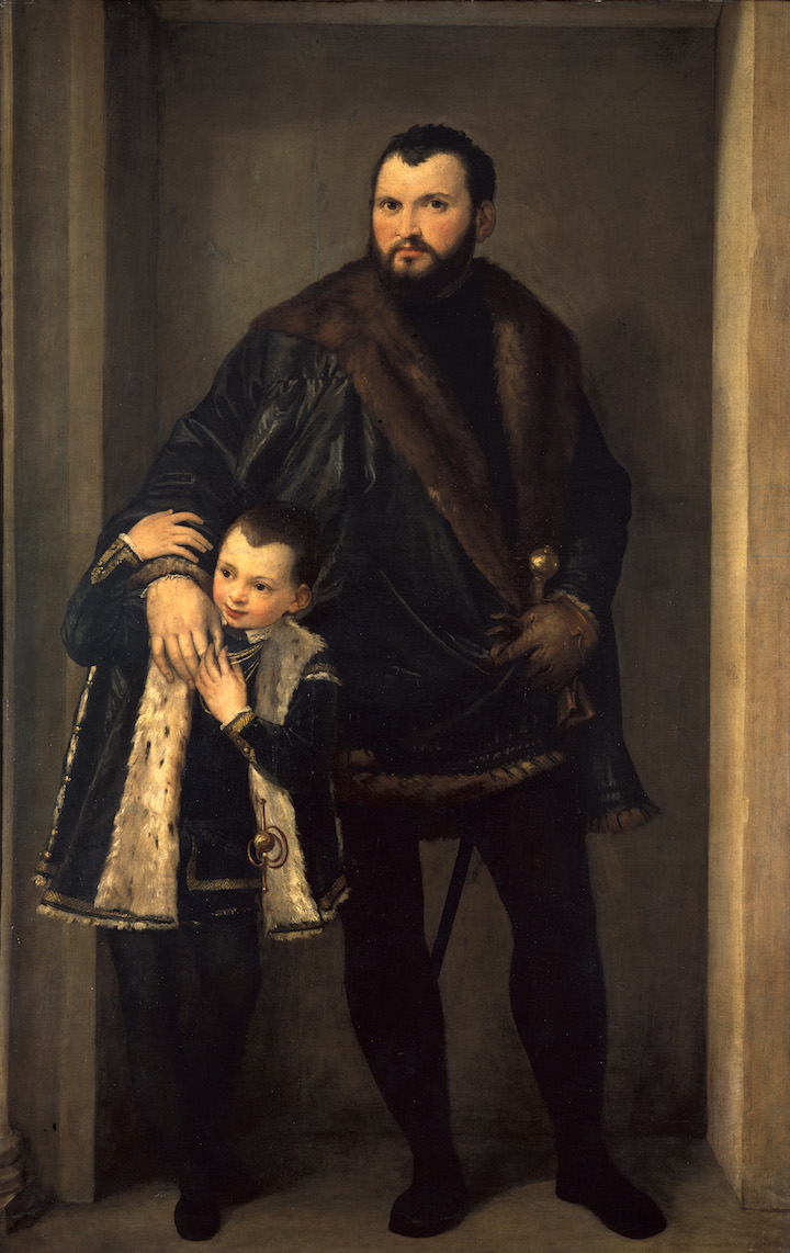 Iseppo do Porto with his son Adrian (c. 1555), Paolo Veronese. Galleria degli Uffizi, Florence