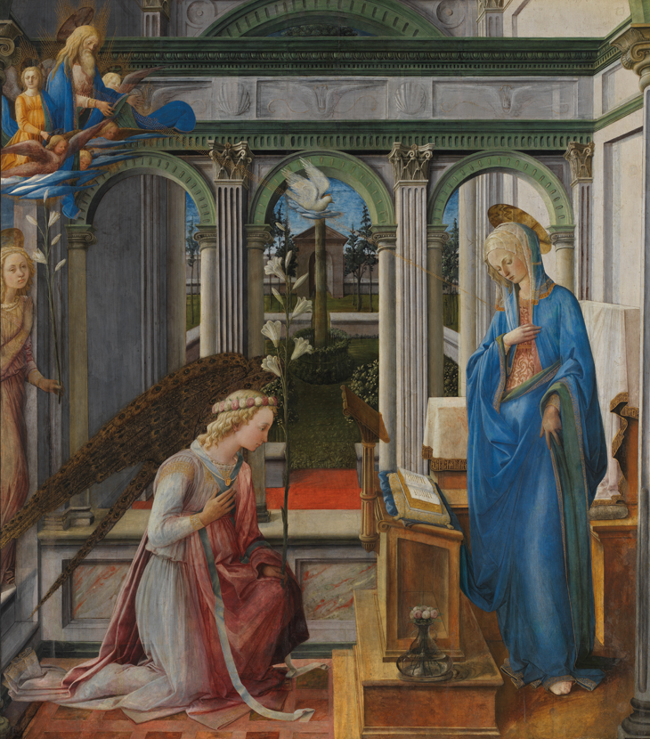 The Annunciation (c. 1443/45), Fra Filippo Lippi. Alte Pinakothek.