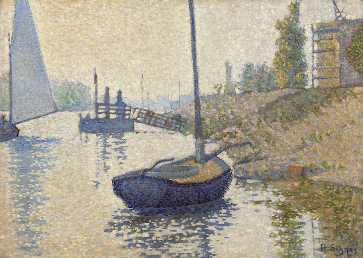 The Ponton de la Félicité at Asnières (1886), Paul Signac.