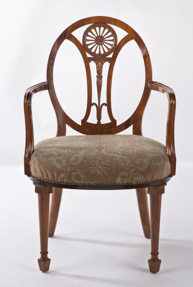 Satinwood armchair, Thomas Chippendale