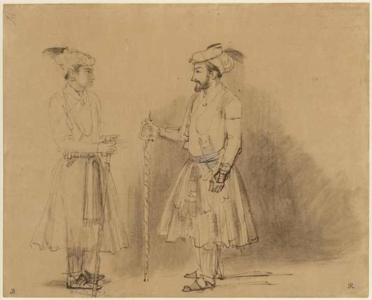Two Mughal Noblemen, Rembrandt van Rijn