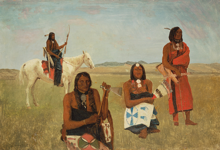 Indians near Fort Laramie, Albert Bierstadt