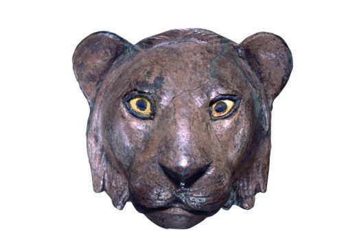 Lion head from the Royal Cemetery of Ur, (c. 2450 BC), Sumerian, University of Pennsylvania Museum of Archaeology and Anthropology, Philadelphia