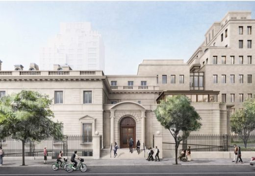 Rendering of the expanded Frick Collection from 70th Street.