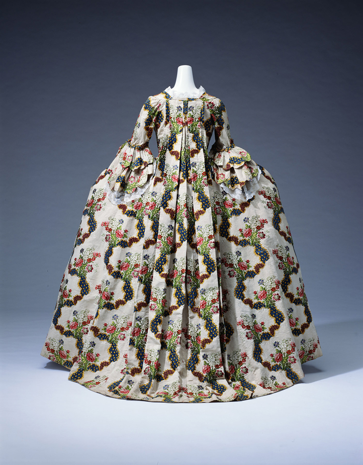Dress (grande robe à la française), French, 18th century