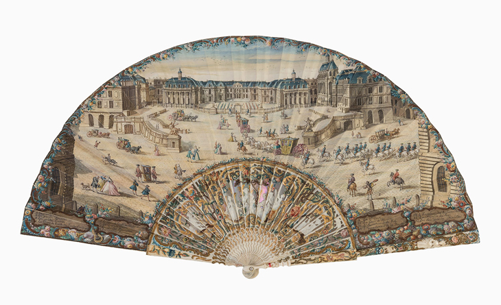 Fan with a View of the Château de Versailles