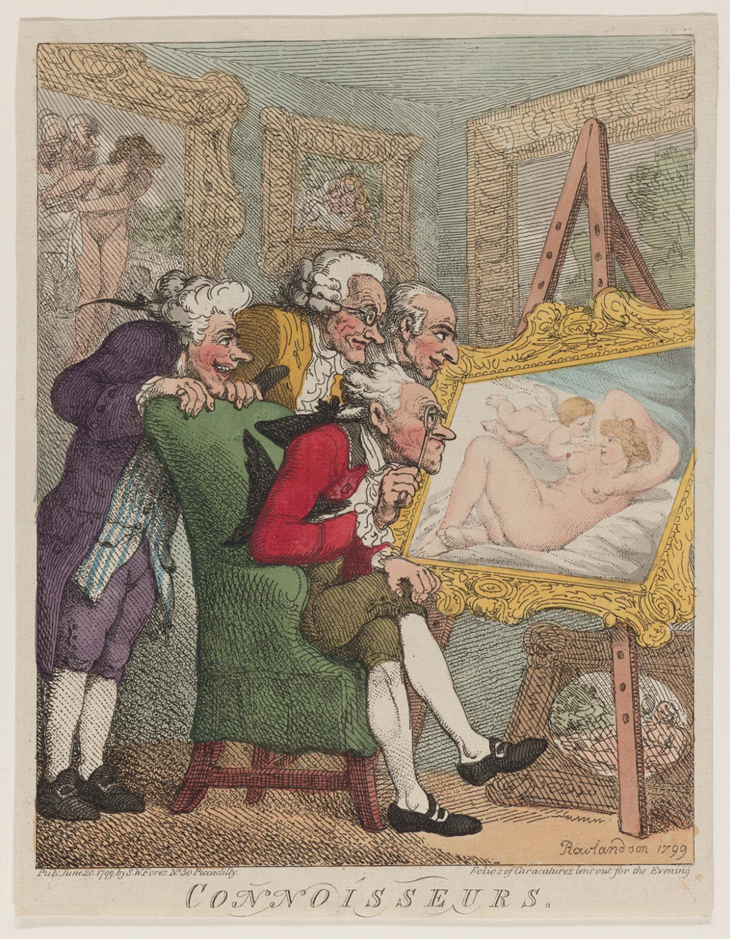 Connoisseurs, Thomas Rowlandson