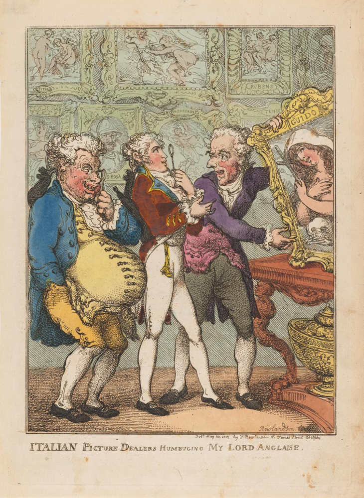 Italian Picture Dealers Humbuging My Lord Anglaise, Thomas Rowlandson