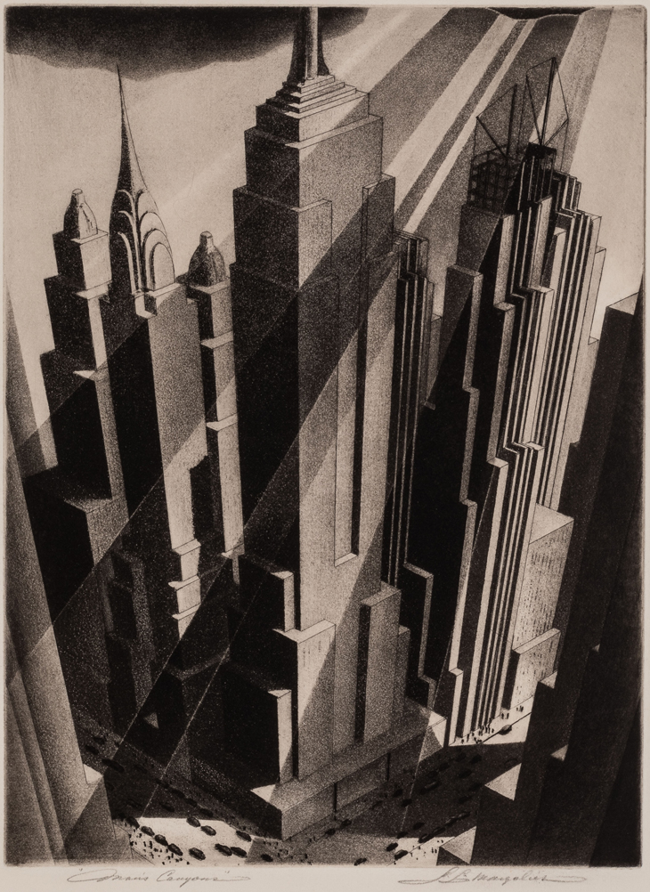 Man’s Canyon (1936), Samuel Margolies. Terra Foundation for American Art.