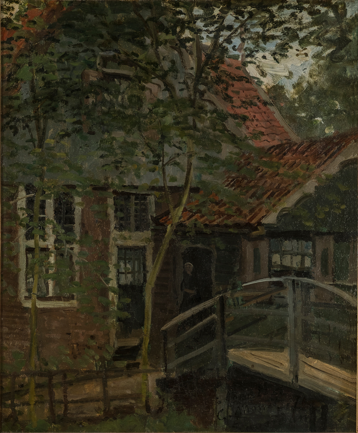 Footbridge at Zaandam, Claude Monet
