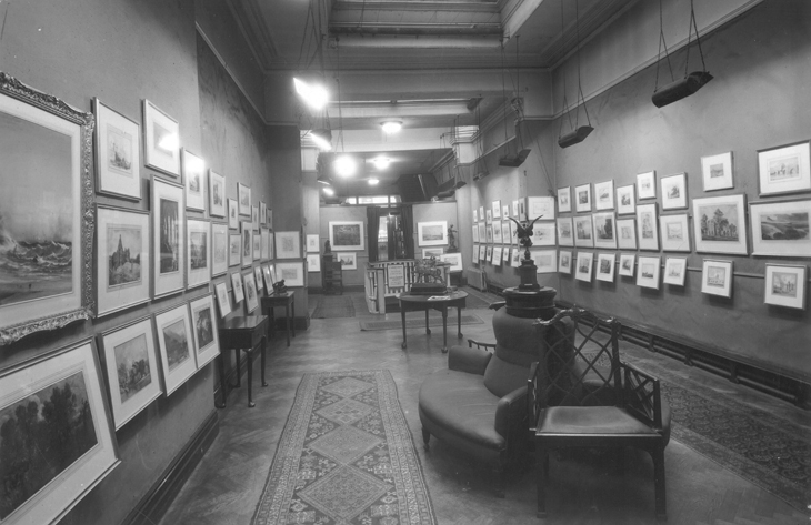 A pre-war hang of prints and drawings at the Fine Art Society