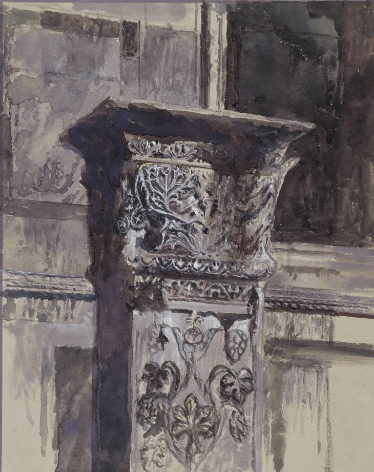 St Jean d’Acre pillar on the southern side of the Basilica di San Marco (1879), John Ruskin. British Museum, London.