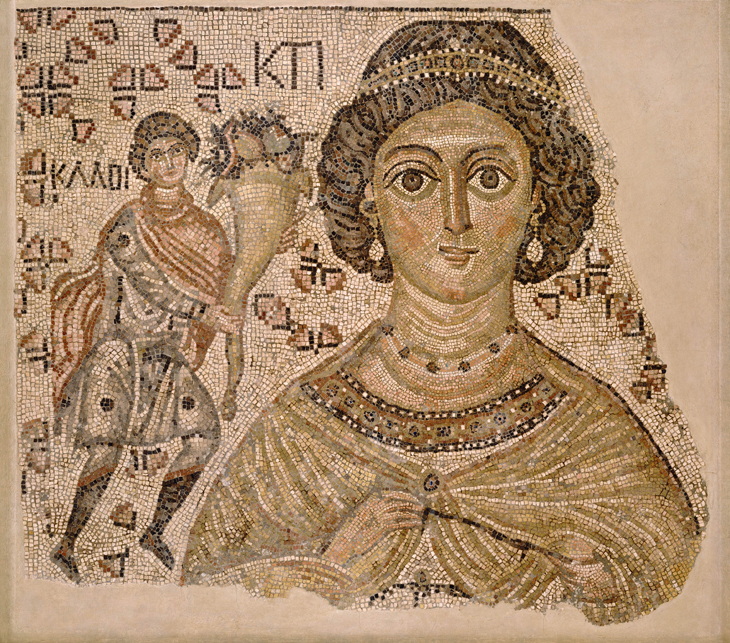 Fragment of a Floor Mosaic with a Personification of Ktisis