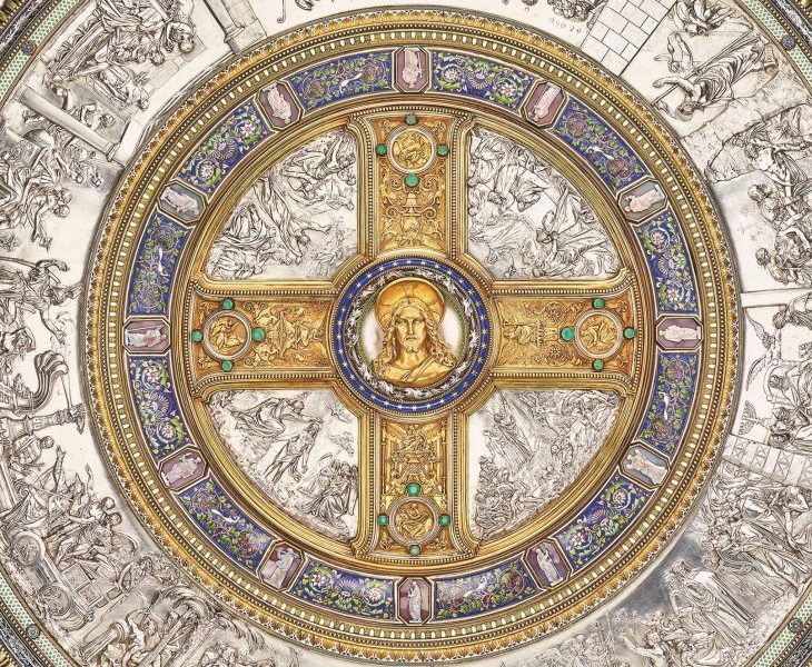 Detail of the Glaubensschild (Shield of Faith), (1842–47), designed by Friedrich August Stüler, Peter von Cornelius and Alexis-Étienne Julienne, Royal Collection Trust, Photo: Royal Collection Trust/© HM Queen Elizabeth II 2018