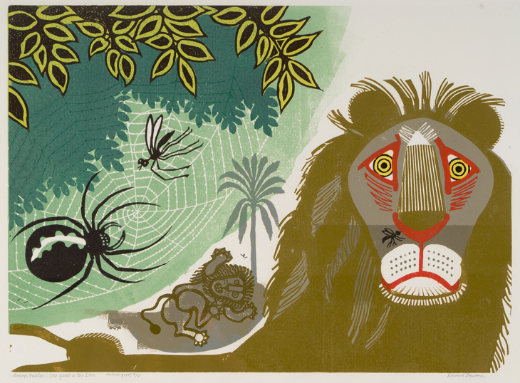 [Aesop’s Fables] Gnat and Lion, Edward Bawden